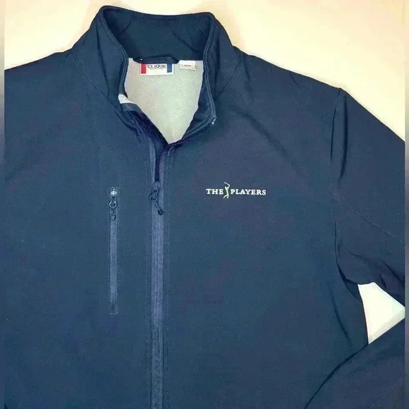 Clique Mens  Dark Navy The Players PGA Tour Full Zip Jacket Size - M - Picture 6 of 8